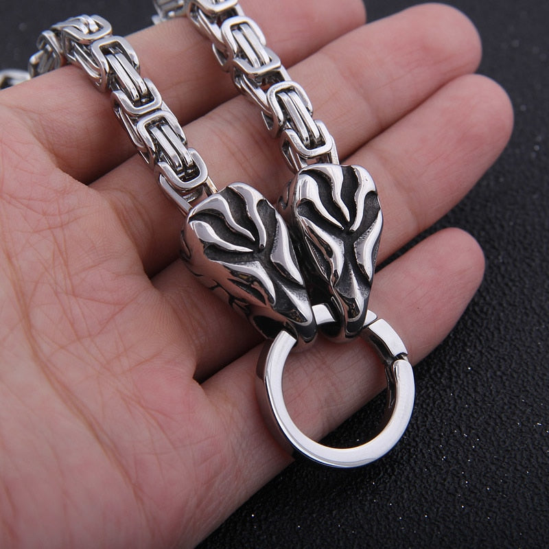 Stainless Steel Raven Chain - Viking Valor