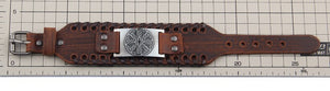 Vegvisir Leather Bracelet - Viking Valor