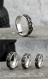 Silver Runic Ring - Viking Valor